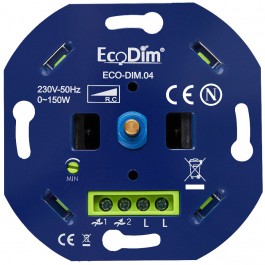 EcoDim Led dimmer universeel 0-150W fase afsnijding (RC) ECO-DIM.04
