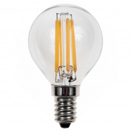 Glow LED lamp Filament Kogel 4W - E14 2700K G45 470lm ND (vervangt 40w)