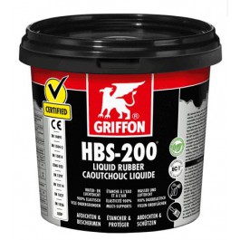 Griffon HBS-200 Liquid Rubber - Pot 1 L Zwart