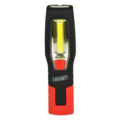 LedGet Zaklamp - Power - 3W COB Led  inclusief batterijen - Looplamp