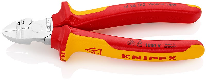 Knipex Afstrip-zijsnijtang 1.5 + 2.5mm VDE - 1426160