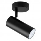 Nova Opbouwspot 1-voudig GU10 kantelbaar zwart incl. 5w LED lamp